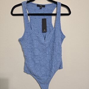 Lulu's Blue Lace Top